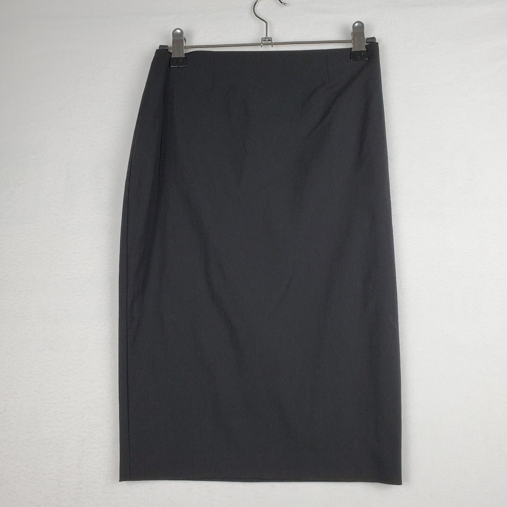 ASOS Skirt Womens 4 Black Straight & Pencil Viscose Stretch Classic High Waisted